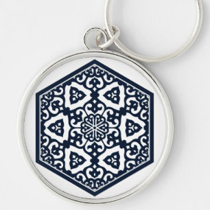 Ottoman pattern 6 keychain