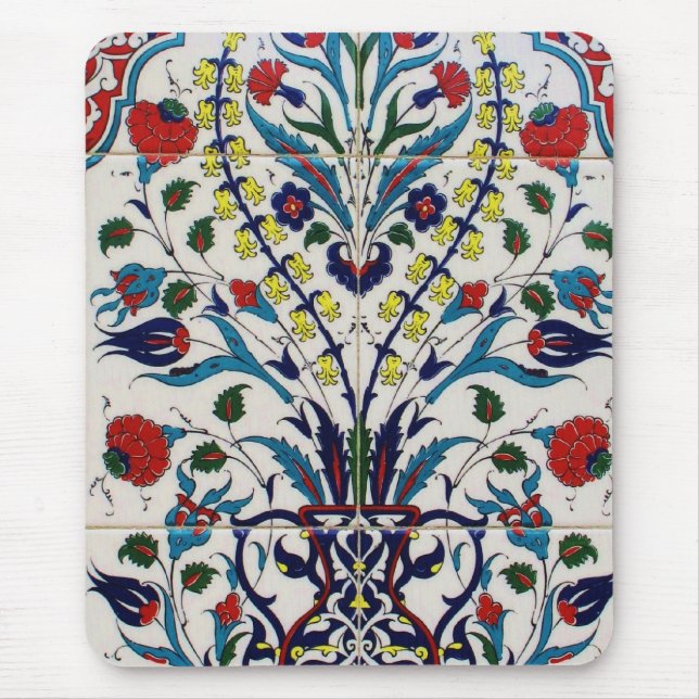 Ottoman Turkey Arabesque Old Tile Mouse Mat (Front)