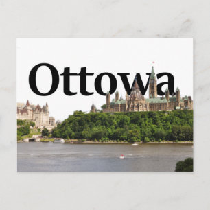 Ottowa, Canada Skyline with Ottowa in the Sky Postcard
