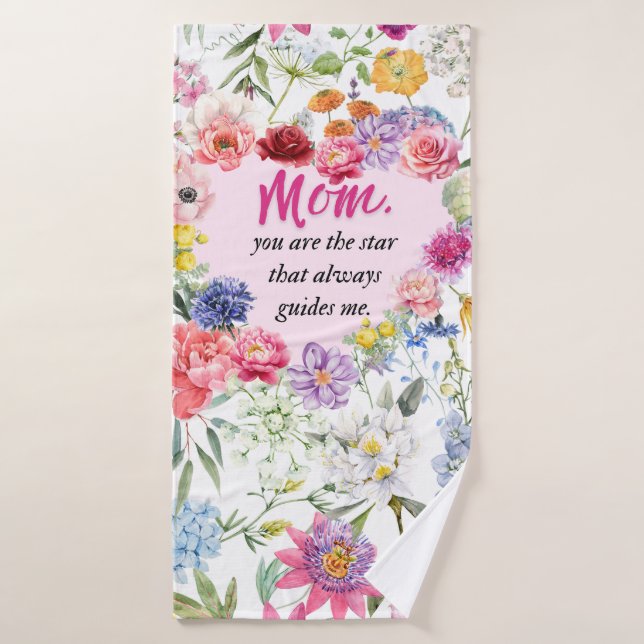 ou Are My Guiding Star! – Heartfelt Mother’s Towel (Bath Towel)