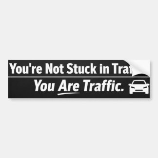 ou Are Traffic Bumper Sticker – Funny Minimalist C