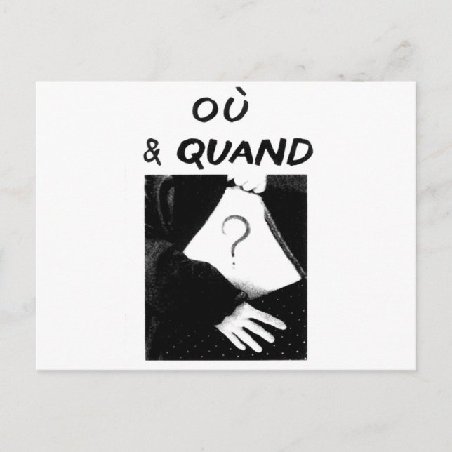 Ou & Quand Postcard (Front)