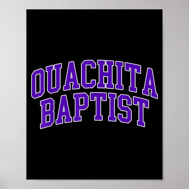 Ouachita Baptist University Athletics Vintage Arch Poster (Front)