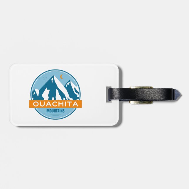 Ouachita Mountains Arkansas Oklahoma Luggage Tag (Back Horizontal)