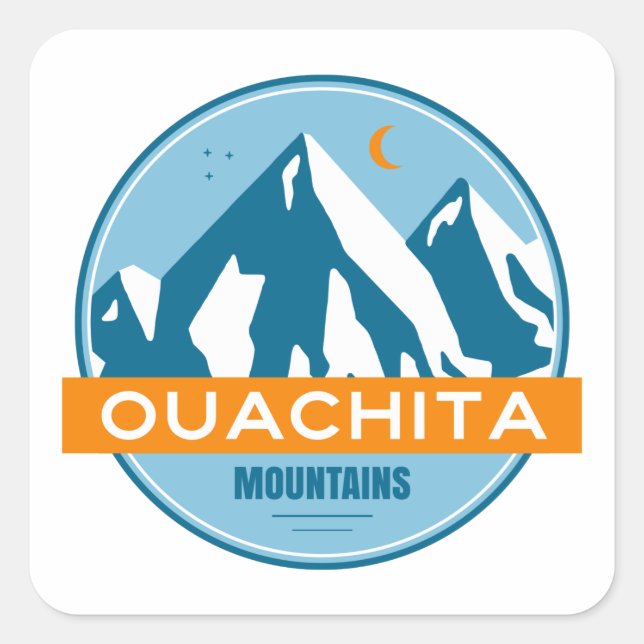 Ouachita Mountains Arkansas Oklahoma Square Sticker (Front)
