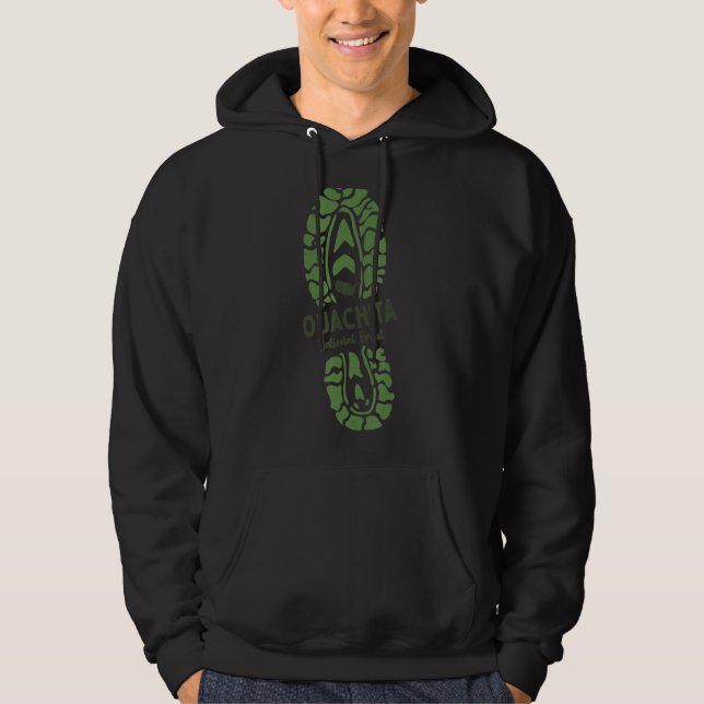 Ouachita National Forest Arkansas Forest Ar Hiking Hoodie (Front)