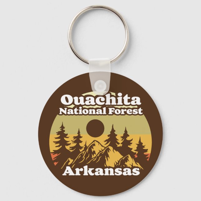 Ouachita National Forest Arkansas Key Ring (Front)