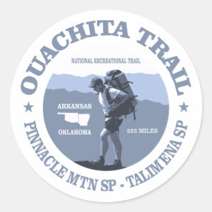 Ouachita Trail Classic Round Sticker