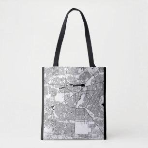 Ouagadougou Burkina Faso Map Tote Bag