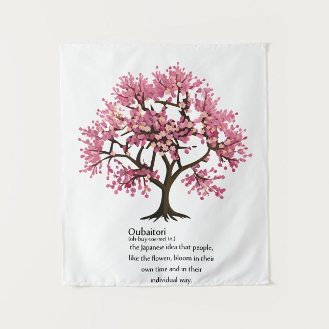 "Oubaitori" meaning Custom Colour Tapestry (Front)