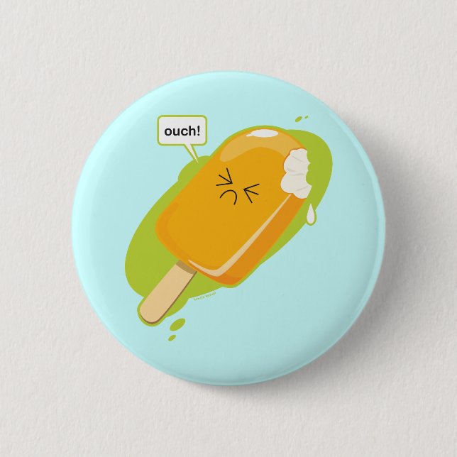 Ouch! 6 Cm Round Badge (Front)