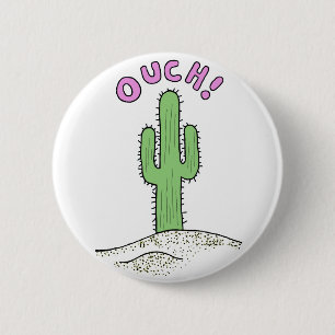 OUCH! 6 CM ROUND BADGE