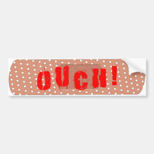 Ouch! Bandage Bumper Sticker