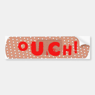 Ouch! Bandage Bumper Sticker