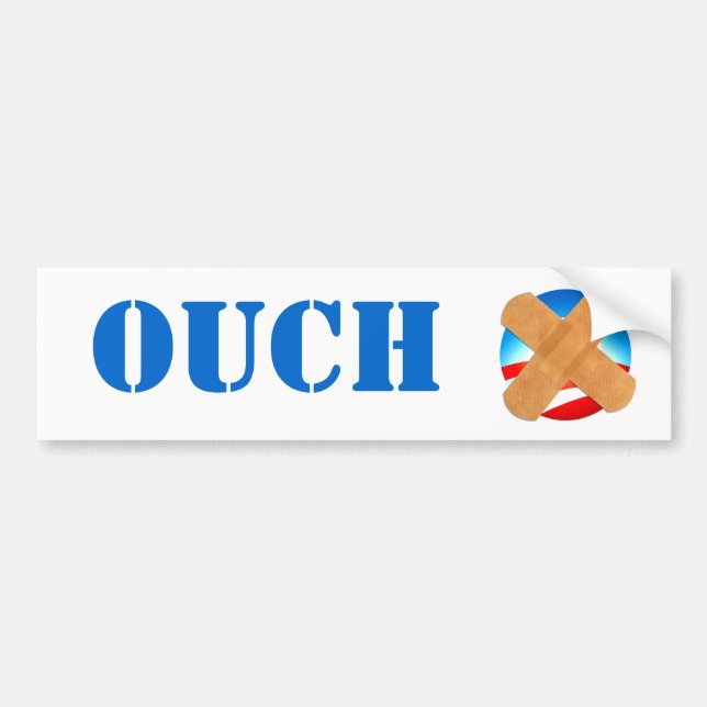 OUCH bumper sticker (Front)