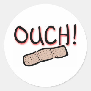 OUCH! CLASSIC ROUND STICKER