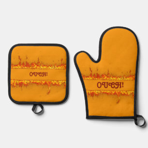 Ouch Oven Mitts & Pot Holders Set