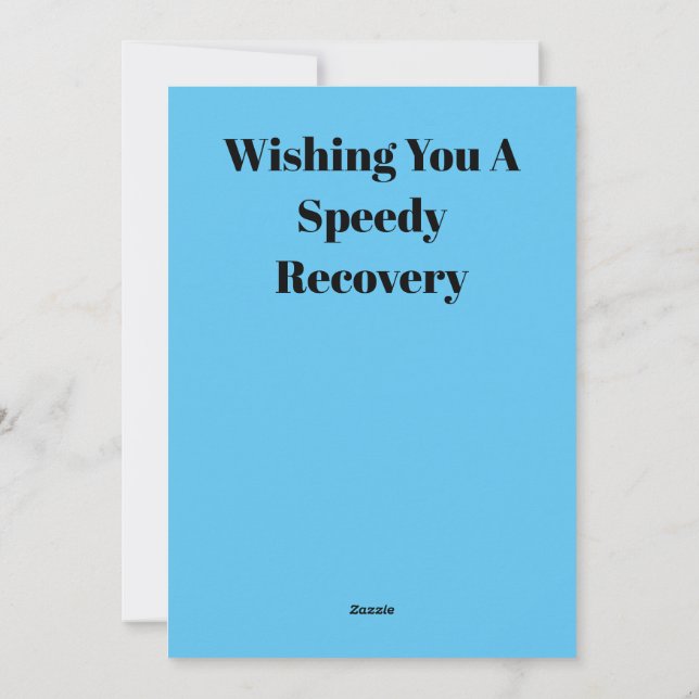 Ouchi speedy recovery holiday card (Back)