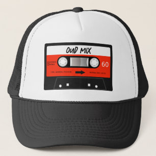 Oud Mix Retro Red Vintage Cassette Tape Trucker Hat