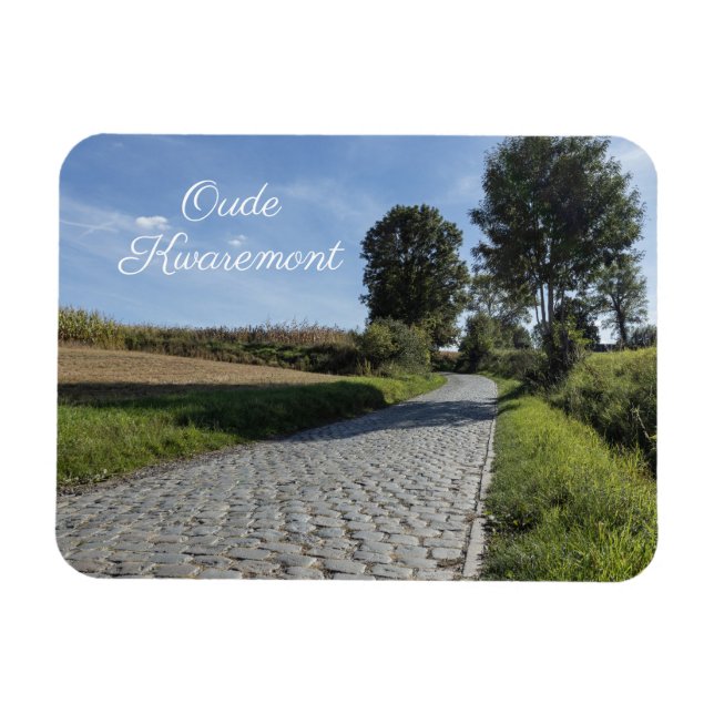 Oude Kwaremont, Flemish Ardennes, Belgium Magnet (Horizontal)