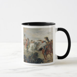 Oudenaarde - A Cavalry Skirmish (oil on panel) Mug