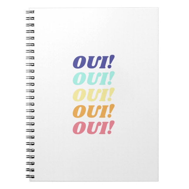Oui French  Notebook (Front)