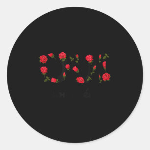 Oui Mon Cheri Cool French Expression Quotes Graphi Classic Round Sticker