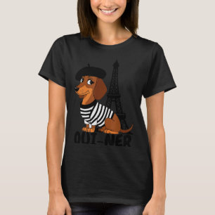 Oui-ner Dog Funny Dachshund Wiener Sausage Ween Do T-Shirt