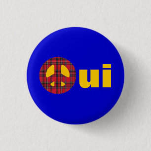 Oui No Trident Scottish Independence Badge