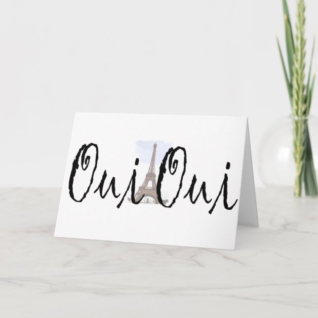 Oui, Oui! Card (Front)