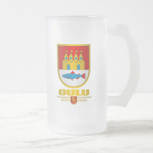 Oulu Frosted Glass Beer Mug