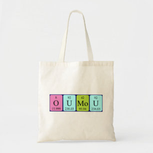 Oumou periodic table name tote bag