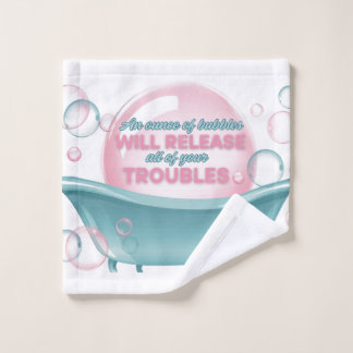 Ounce of bubbles washcloth wash cloth