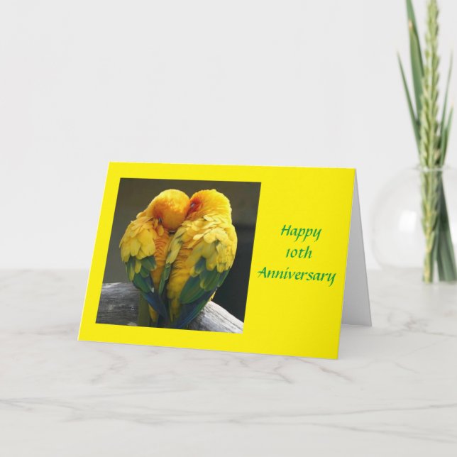**OUR 10th WEDDING ANNIVERSARY** Card (Front)