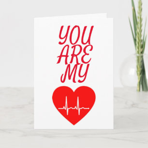 OUR ***1st ANNIVERSARY*** U R MY HEARTBEAT Card