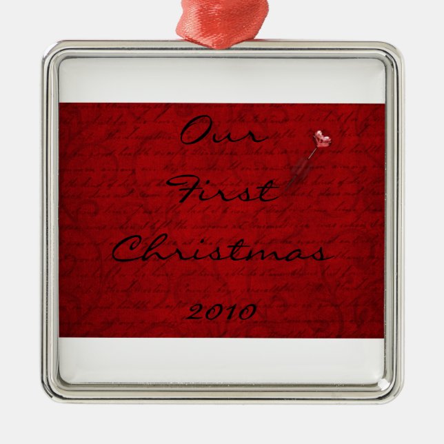 Our 1st Christmas 2010 Ornament (Front)