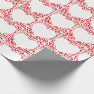Our 1st Christmas Christmas Heart Wrapping Paper