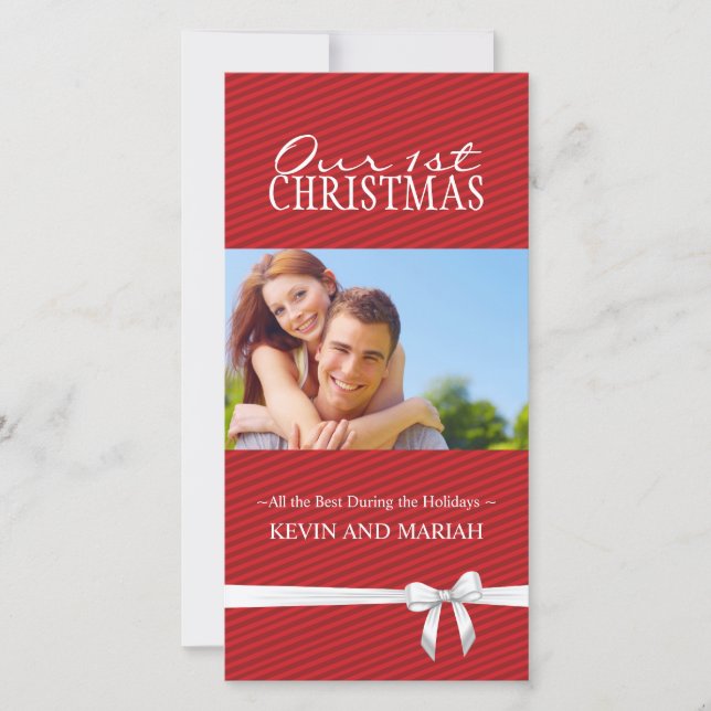 Our 1st Christmas Photo Cards (Front)