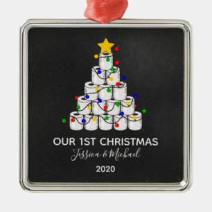 Our 1st Christmas Toilet Paper Tree 2020 Metal Tree Decoration