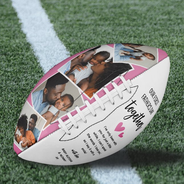 Our 1st Father's Day Together! Photo Collage American Football (Creator Uploaded)