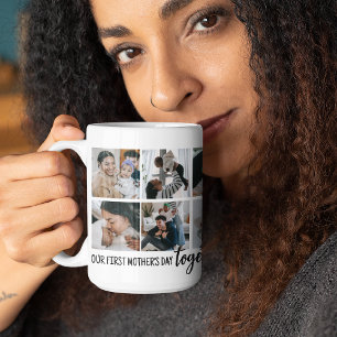 Our 1st Mother's Day Together! Photo Collage Coffee Mug