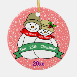 Our 25th Christmas Ceramic Tree Decoration