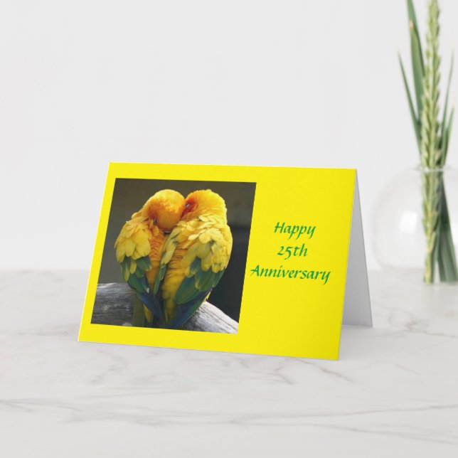 **OUR 25th WEDDING ANNIVERSARY** Card (Front)