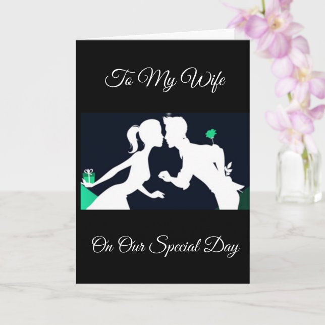 ***OUR 2nd ANNIVERSARY*** "WIFE" ANNIVERSARY CARD (Orchid)