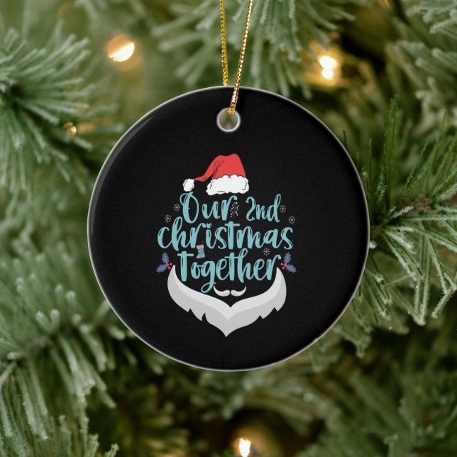 Our 2nd Christmas Together Couple Family Matching Ceramic Tree Decoration (Tree)