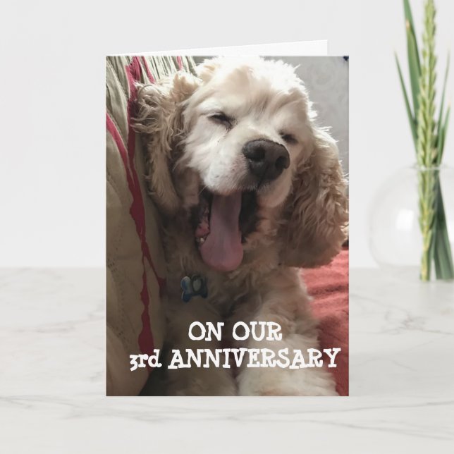 **OUR 3rd ANNIVERSARY* FILLED WITH LOVE / FUN Card (Front)