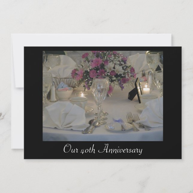 Our 40th Anniversary Invitation (Front)
