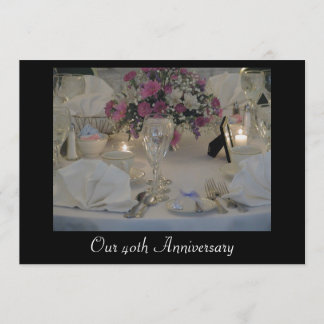 Our 40th Anniversary Invitation