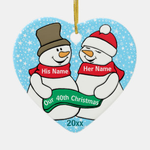 Our 40th Christmas Ceramic Tree Decoration