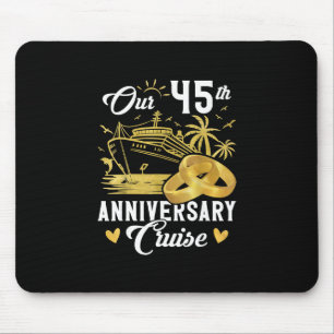 Our 45th Anniversary Golden Cruise Vacation Couple Mouse Mat